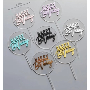 HB Tag - Acrylic Round Transparent